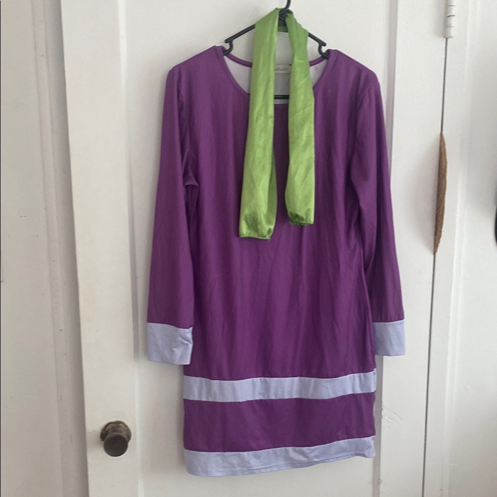 Purple and Light Blue Women's Dress